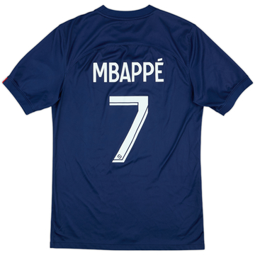 2022-23 Paris Saint-Germain Home Shirt Mbappe #7 - 7/10 - (S)