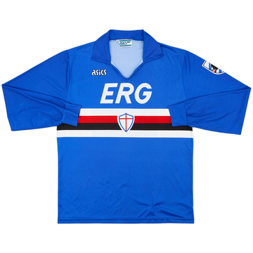 1990-92 Sampdoria Home L/S Shirt - 8/10 - (XL)