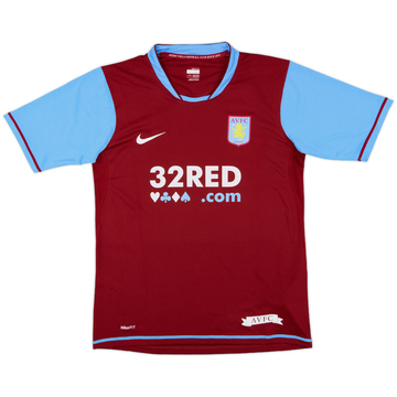 2007-08 Aston Villa Home Shirt - 10/10 - (XL.Boys)