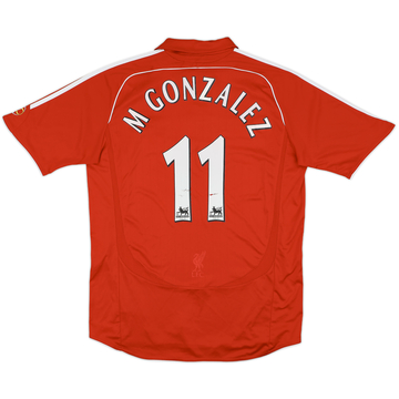 2006-08 Liverpool Home Shirt M Gonzalez #11 - 5/10 - (L)