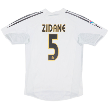 2004-05 Real Madrid Player Issue Home Shirt Zidane #5 - 7/10 - (M)