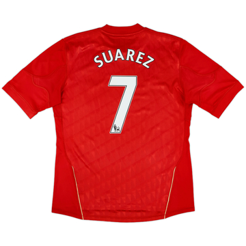 2010-12 Liverpool Home Shirt Suarez #7 - 6/10 - (M)