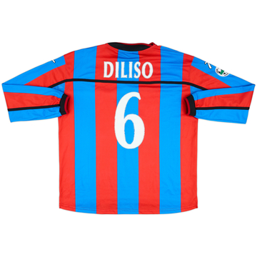 2003-04 Catania Match Issue Home L/S Shirt Diliso #6
