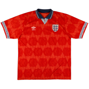 1990-93 England Away Shirt - 8/10 - (L)
