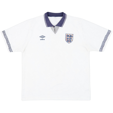 1990-92 England Home Shirt - 8/10 - (XL)