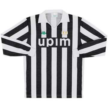 1991-92 Juventus Home L/S Shirt - 9/10 - (L)