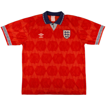 1990-93 England Away Shirt - 8/10 - (XL)