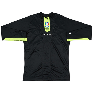 2009-10 Italy FIGC Diadora Referee L/S Shirt - 9/10 - (S)
