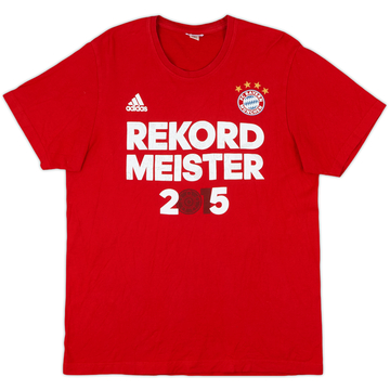 2014-2015 Bayern Munich adidas Rekord Meister 2015 Graphic Tee - 8/10 - (M)