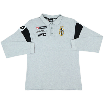 2001-02 Juventus Lotto Polo L/S Shirt - 8/10 - (XL.Boys)