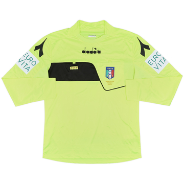 2018-19 Italy Diadora Referee L/S Shirt - 8/10 - (M)