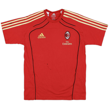 2010-11 AC Milan adidas Cotton Tee - 5/10 - (XL.Boys)
