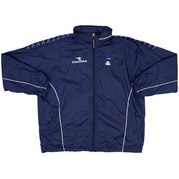 1998-99 Italy FIGC Diadora Hooded Rain Jacket - 7/10 - (XL)