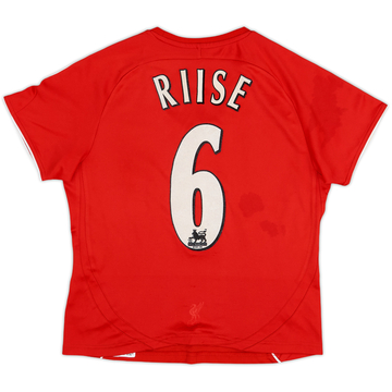 2006-08 Liverpool Home Shirt Riise #6 - 8/10 - (Women's M)