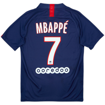 2019-20 Paris Saint-Germain Home Shirt Mbappe #7 - 5/10 - (S)