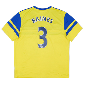 2013-14 Everton Away Shirt Baines #3 - 9/10 - (XL)
