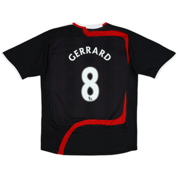 2007-08 Liverpool Third Shirt Gerrard #8 - 6/10 - (M.Boys)
