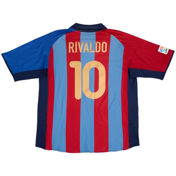 2001-02 Barcelona Camiseta de local Rivaldo #10 - 6/10 - (XL)