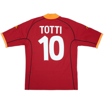 2001-02 Roma Home Shirt Totti #10 - 6/10 - (XL)