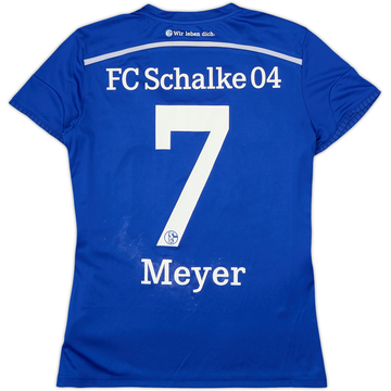 2014-16 Schalke Home Shirt Meyer #7 - 5/10 - (Women's L)