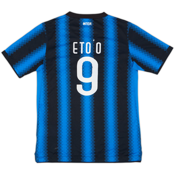 2010-11 Inter Milan Home Shirt Eto'o #9 - 6/10 - (M.Boys)