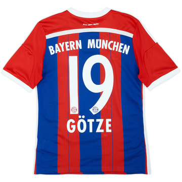 2014-15 Bayern Munich Home Shirt Gotze #19 - 5/10 - (L.Boys)