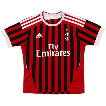 2011-12 AC Milan Home Shirt - 5/10 - (11-12 Years)