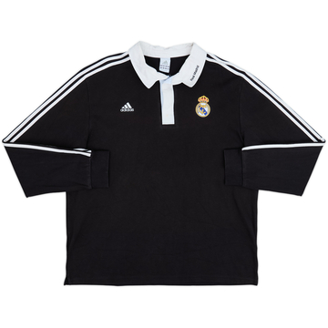 2008-09 Real Madrid adidas Polo L/S Shirt - 8/10 - (XL)