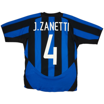 2003-04 Inter Milan Home Shirt Zanetti #4 - 5/10 - (S)