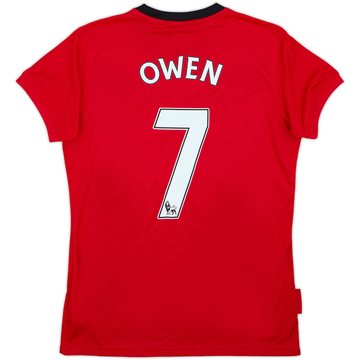 2009-10 Manchester United Home Shirt Owen #7 - 8/10 - (Women's L)