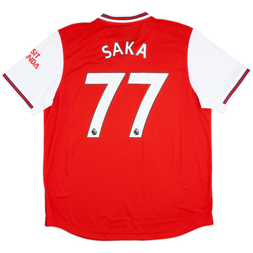 2019-20 Arsenal Authentic Home Shirt Saka #77 - 10/10 - (XL)