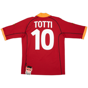 2001-02 Roma Home Shirt Totti #10 (XL)