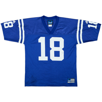 1998-00 Indianapolis Colts Manning #18 adidas Home Jersey - 7/10 - (M)