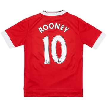 2015-16 Manchester United Home Shirt Rooney #10 - 8/10 - (S.Boys)