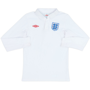 2009-10 England Home L/S Shirt - 6/10 - (M.Boys)