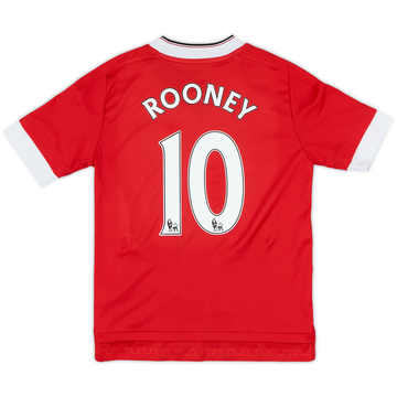2015-16 Manchester United Home Shirt Rooney #10 - 9/10 - (S.Boys)