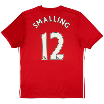 2016-17 Manchester United Home Shirt Smalling #12 - 5/10 - (L)