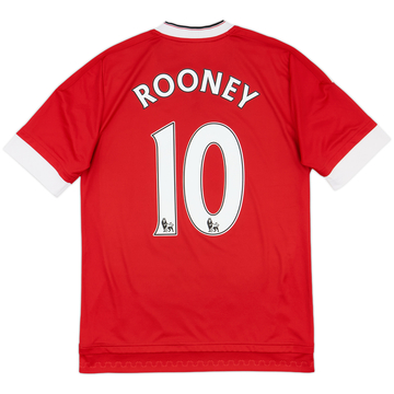 2015-16 Manchester United Home Shirt Rooney #10 - 6/10 - (XL.Boys)