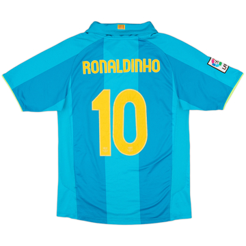 2007-09 Barcelona Away Shirt Ronaldinho #10 - 6/10 - (S)