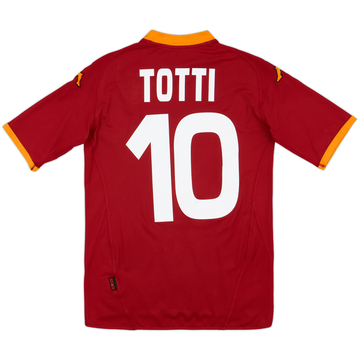 2008-09 Roma Home Shirt Totti #10 - 7/10 - (M)