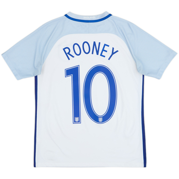 2016-17 England Home Shirt Rooney #10 - 7/10 - (XL.Boys)