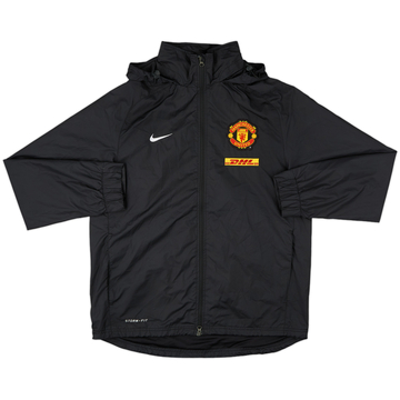 2011-12 Manchester United Nike Hooded Rain Jacket - 8/10 - (M)