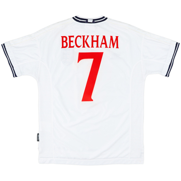 1999-01 England Home Shirt Beckham #7 - 5/10 - (L)