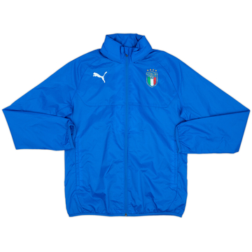 2019-20 Italy Puma Hooded Rain Jacket - 8/10 - (XL.Boys)