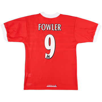 1998-00 Liverpool Home Shirt Fowler #9 - 10/10 - (Y)