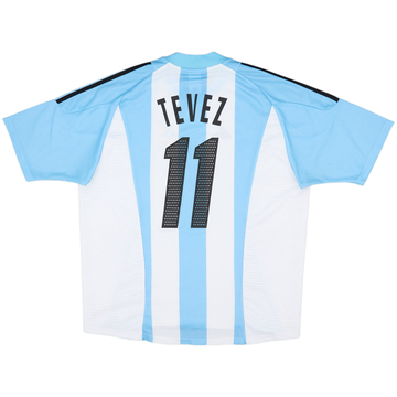2002-04 Argentina Home Shirt Tevez #11 - 7/10 - (XL)