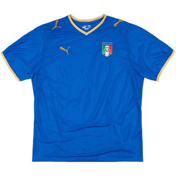 2007-08 Italy Home Shirt - 8/10 - (XL)