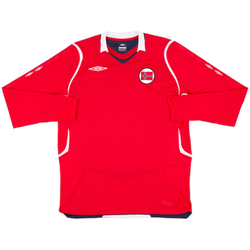 2008-09 Norway L/S Home Shirt - 10/10 - (L)