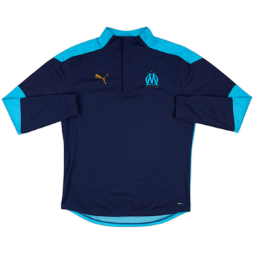 2020-21 Olympique Marseille Puma 1/4 Zip Drill Top - 8/10 - (XL)