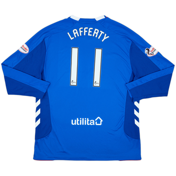 2018-19 Rangers Home L/S Shirt Lafferty #11 - 10/10 - (4XL)